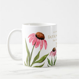 Caneca De Café 1 Corinthians 13:13 Fé Esperança Amor Rosa Rosa