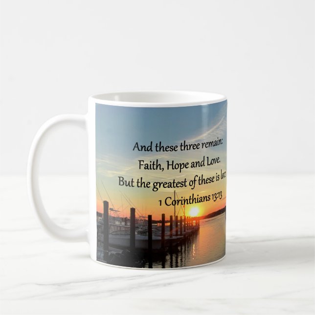 CANECA DE CAFÉ 1 CORINTHIANS 13 SUNSET DESIGN (Esquerda)