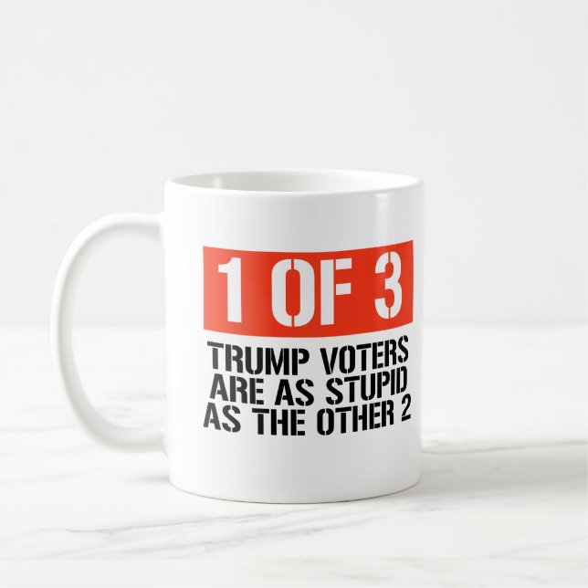 Caneca De Café 1 de 3 eleitores de Trump (Esquerda)