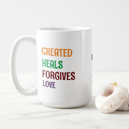 Caneca De Café " 1 DEUS 1 DEUS I DEUS ME CONCEBEU" Latte Mug