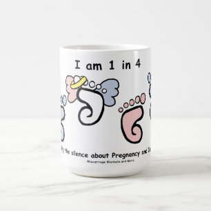 Caneca De Café 1 em 4 aborto/caneca infantil da perda