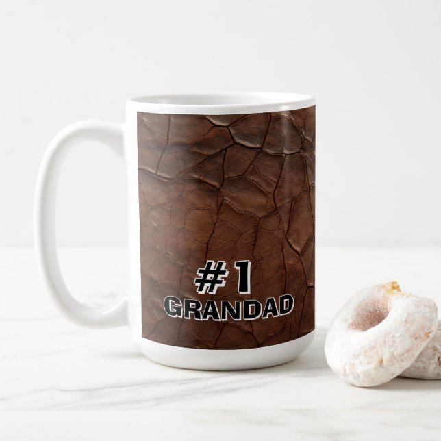 Caneca De Café #1 Grandad Leather-look (Com Donut)