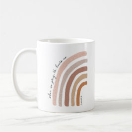 Caneca De Café 1 John 5:15 - Boho Rainbow