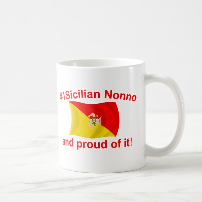 Caneca De Café #1 orgulhoso Nonno siciliano (Direita)