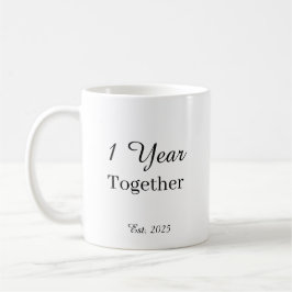 Caneca De Café 1 Year Anniversary Mug – First Wedding Anniversary