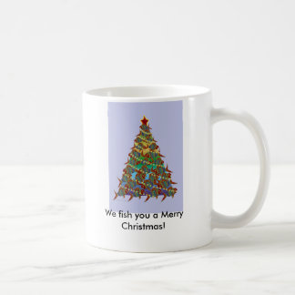 Caneca De Café 1aFishTree, nós pescamo-lo Feliz Natal!