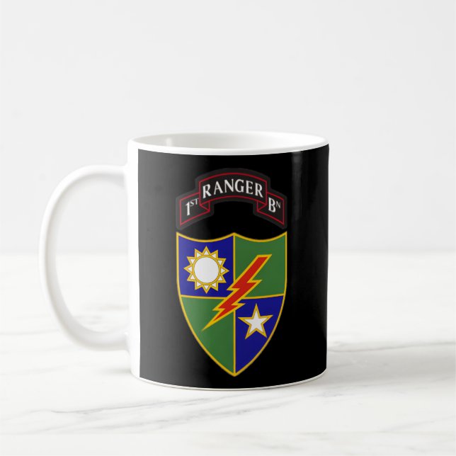 Caneca De Café 1Rua Battalion 75º Ranger Regit (Esquerda)