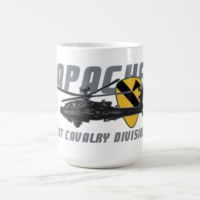 Caneca De Café 1st Cavalry Division | Attack Helicopter (Centro)