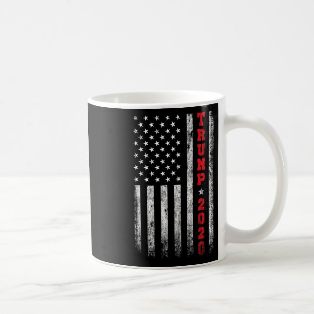 Caneca De Café 2020 American Flag Vintage (Direita)