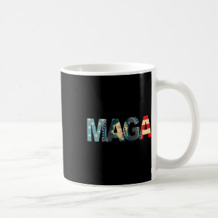 Caneca De Café 2020 Voted Maga American Flag Retro Vintage Gift