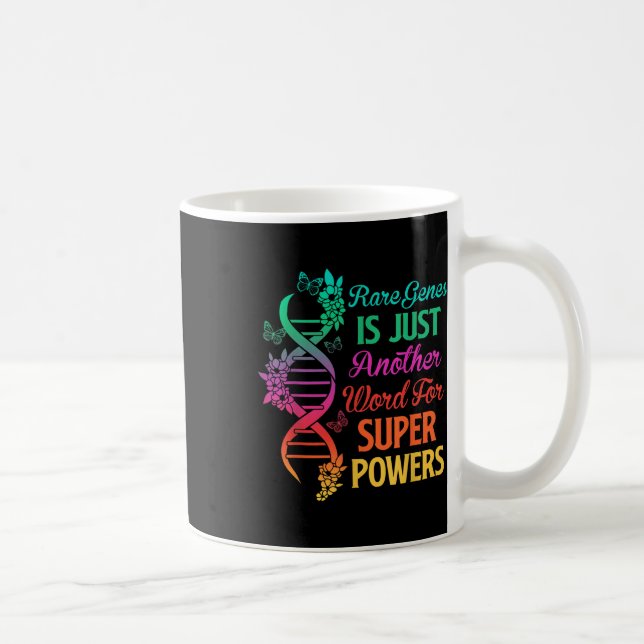 Caneca De Café 2022 Dia da Consciência da Doença Raras Zebra Fita (Direita)