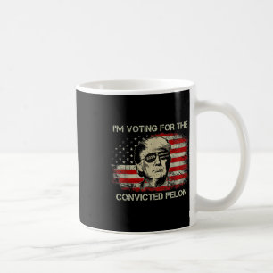 Caneca De Café 2024 Condenado Felon Trump 2024 Reeleição Presidid