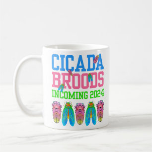 CANECA DE CAFÉ 2024 DIVERTIDA CICADA BROODS INVENTANDO