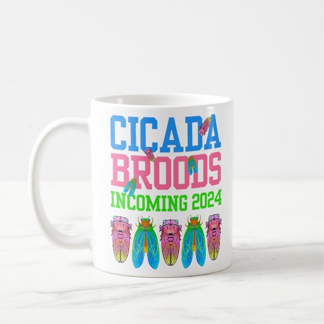 CANECA DE CAFÉ 2024 DIVERTIDA CICADA BROODS INVENTANDO (Esquerda)
