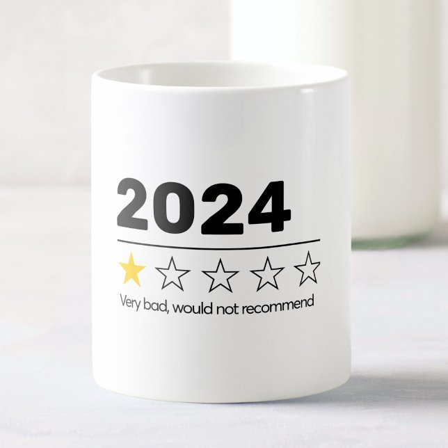 Caneca De Café 2024 Muito Ruim Não Recomendaria Engraçado (Criador carregado)