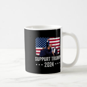 Caneca De Café 2024 - Support Trump - Reze Pela América