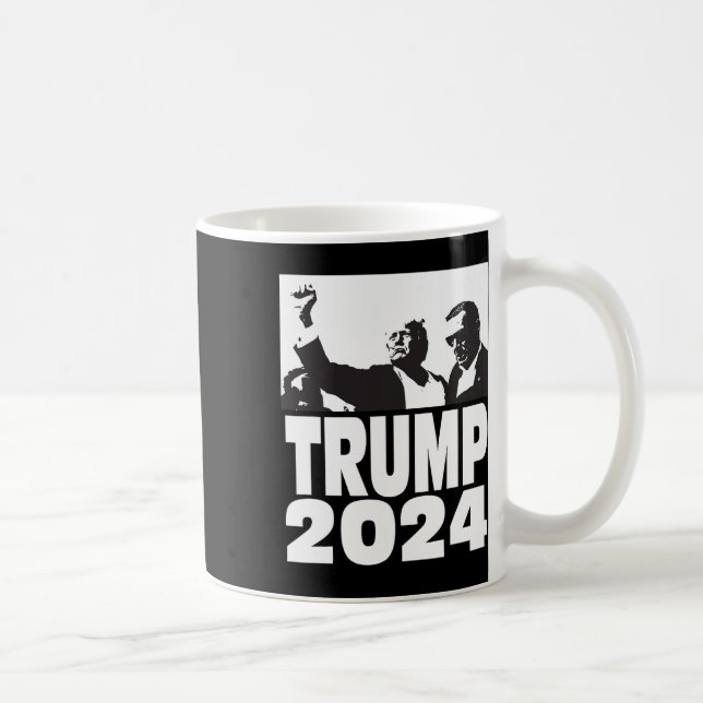 Caneca De Café 2024 Teflon Don Rally à prova de bala (Direita)