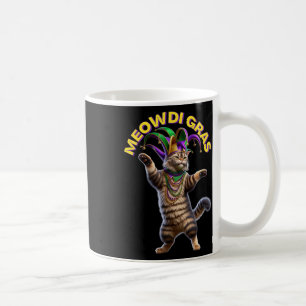 Caneca De Café 2025 Camisetas engraçadas de Meowdi Gras para home