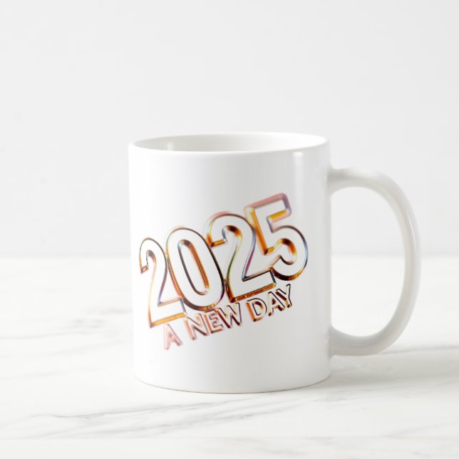 CANECA DE CAFÉ 2025 UM NOVO DIA (Direita)