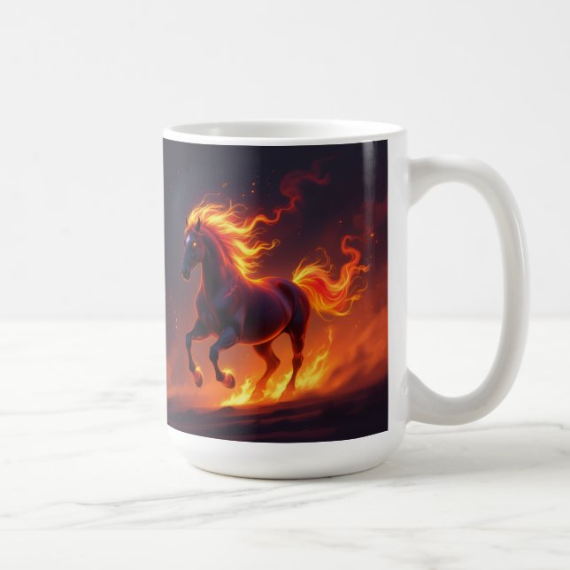 Caneca De Café „2026 – Das Jahr des Feuerpferds“ (Direita)