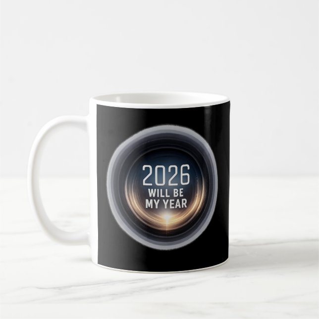 Caneca De Café  2026 Focus Will Be My Year (Esquerda)