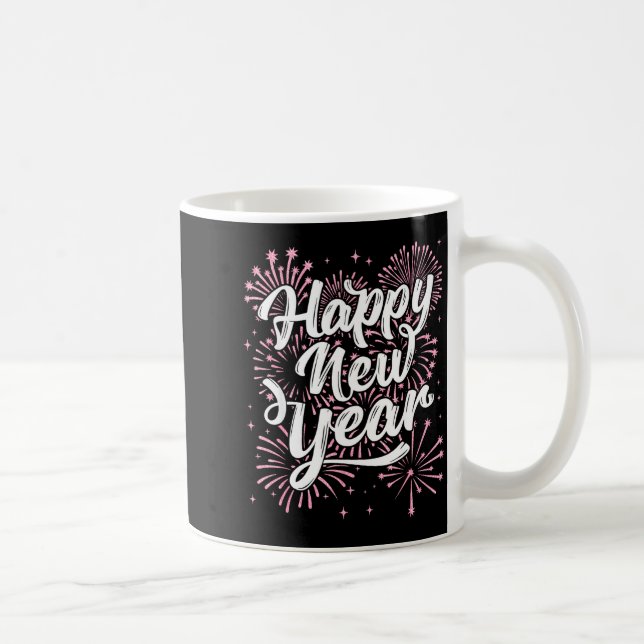 Caneca De Café 2026 Happy New Year Eve Party Firework Men Women K (Direita)