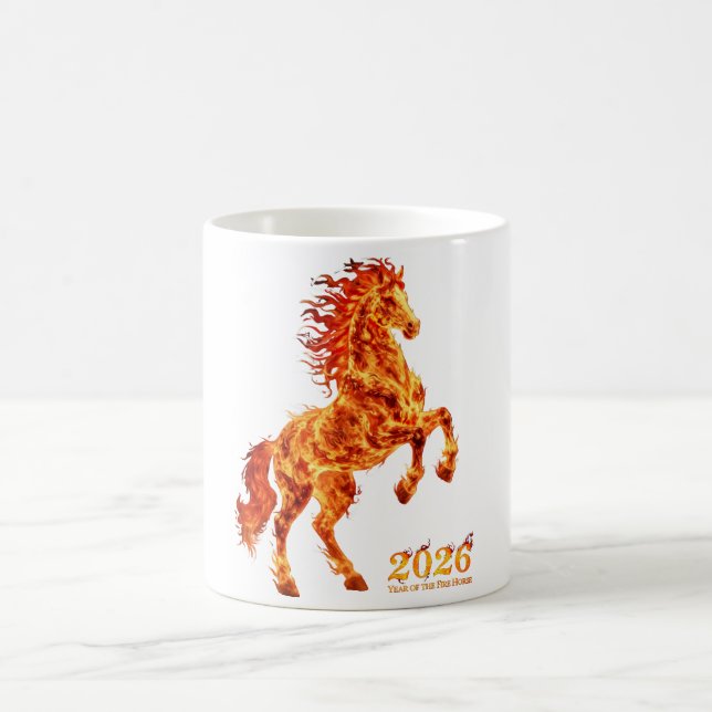 Caneca De Café 2026 Year of the Fire Horse (Centro)