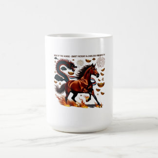 Caneca De Café 2026 Year of the Horse Triumph, Lunar Zodiac Gift