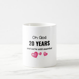 Caneca De Café 20 Casamento Aniversário Engraçado Presente para