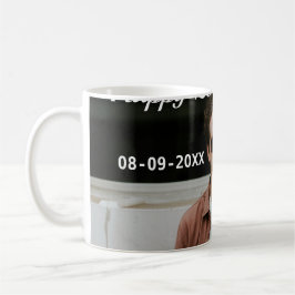 Caneca De Café 20 de feliz simples data add name mod