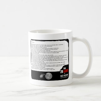 Caneca De Café 20 leis de nenhuma esperança