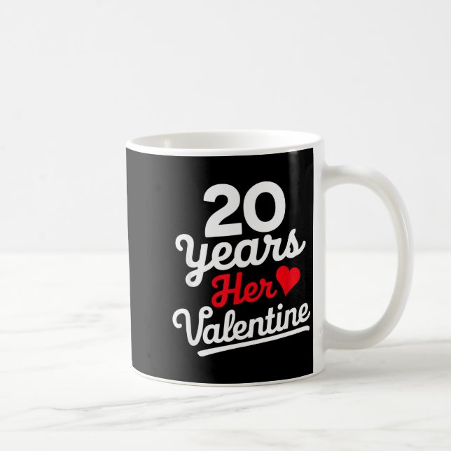 Caneca De Café 20 Years Her Valentine _ Anniversary Couples Valen (Direita)