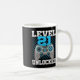 Caneca De Café 21 Jogador de aniversário de 21 anos de jogos de v