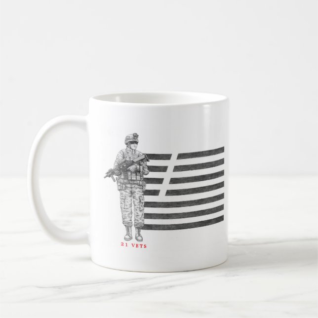 Caneca De Café 21 Vets Café Mug (Esquerda)