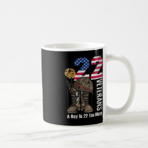 Caneca De Café 22 Por Dia É 22 Demasiados Veteranos Sensibilizaçã