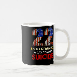 Caneca De Café 22 Sensibilização para o Suicídio Veterano Dia de