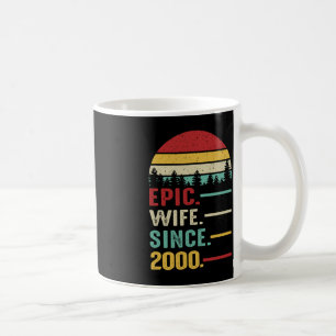 Caneca De Café 23º aniversário de casamento para sua esposa épica