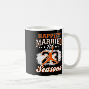 Caneca De Café 23 anos de casamento Aniversário Bysketbyll casado