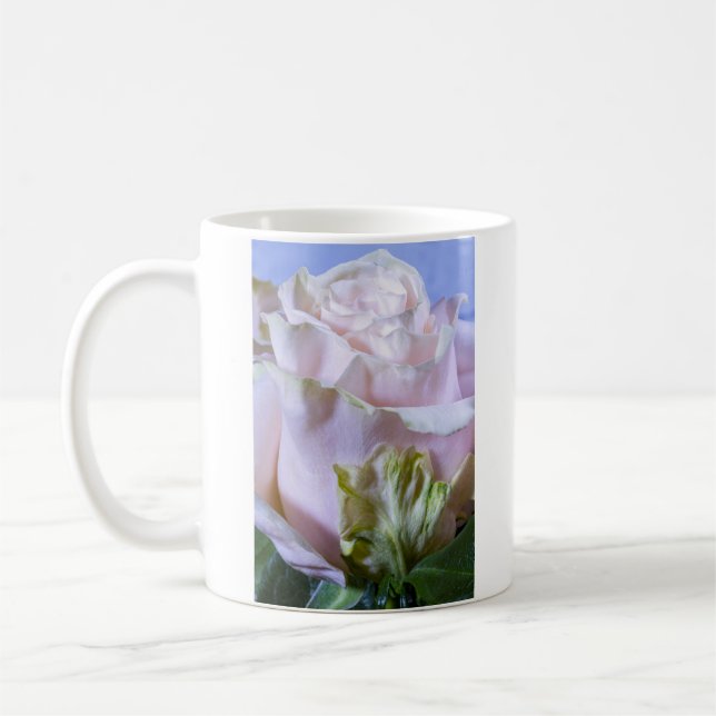 Caneca De Café 2421-Rosa e Rosa Verde (Esquerda)