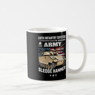 Caneca De Café 24.a Divisão de Infantaria 197.a Brigada Veterano