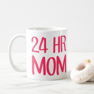 Caneca De Café 24 h mãe