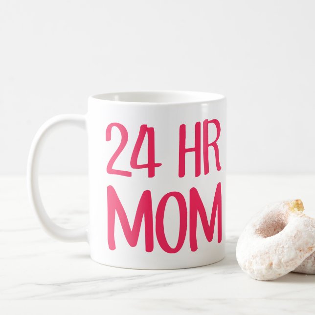 Caneca De Café 24 h mãe (Com Donut)