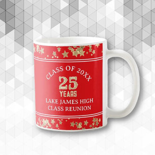 Caneca De Café 25º! Favor de reunião de turma divertido