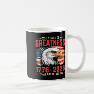 Caneca De Café 250º América 250 Anos Bandeira Americana 250º