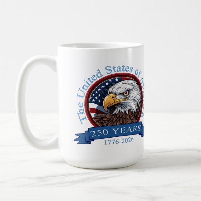 Caneca De Café 250º aniversário dos Estados Unidos (Esquerda)