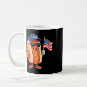 Caneca De Café 250º Aniversário Patriótico 4 De Julho Hotdog Engr