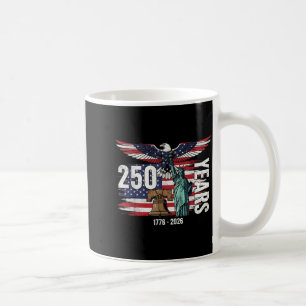 Caneca De Café 250 Anos 1776 2026 América 4 de Julho Águia