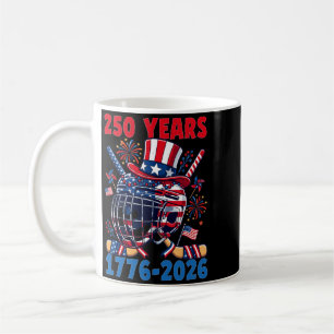 Caneca De Café 250 Anos 1776 2026 Aniversário de 250 anos de Hóqu