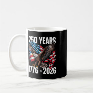 Caneca De Café 250 Anos 1776-2026 Bandeira Patriótica da Águia 20