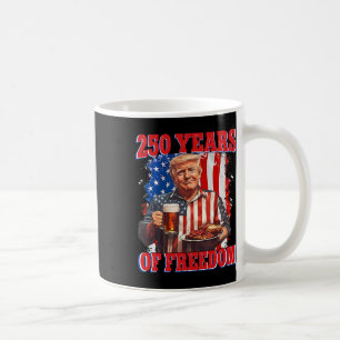Caneca De Café 250 Anos América Trump 4 de Julho de 2026 Liberdad